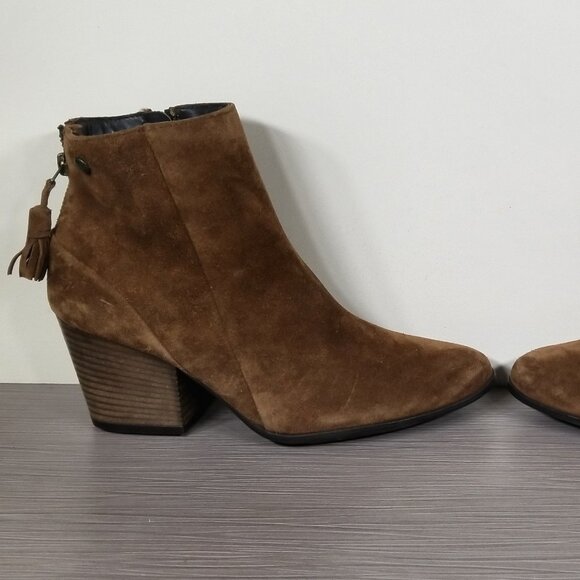 Paul Green Jada Water Resistant Bootie, Brown Suede, Womens Size 7.5 M - Picture 6 of 12